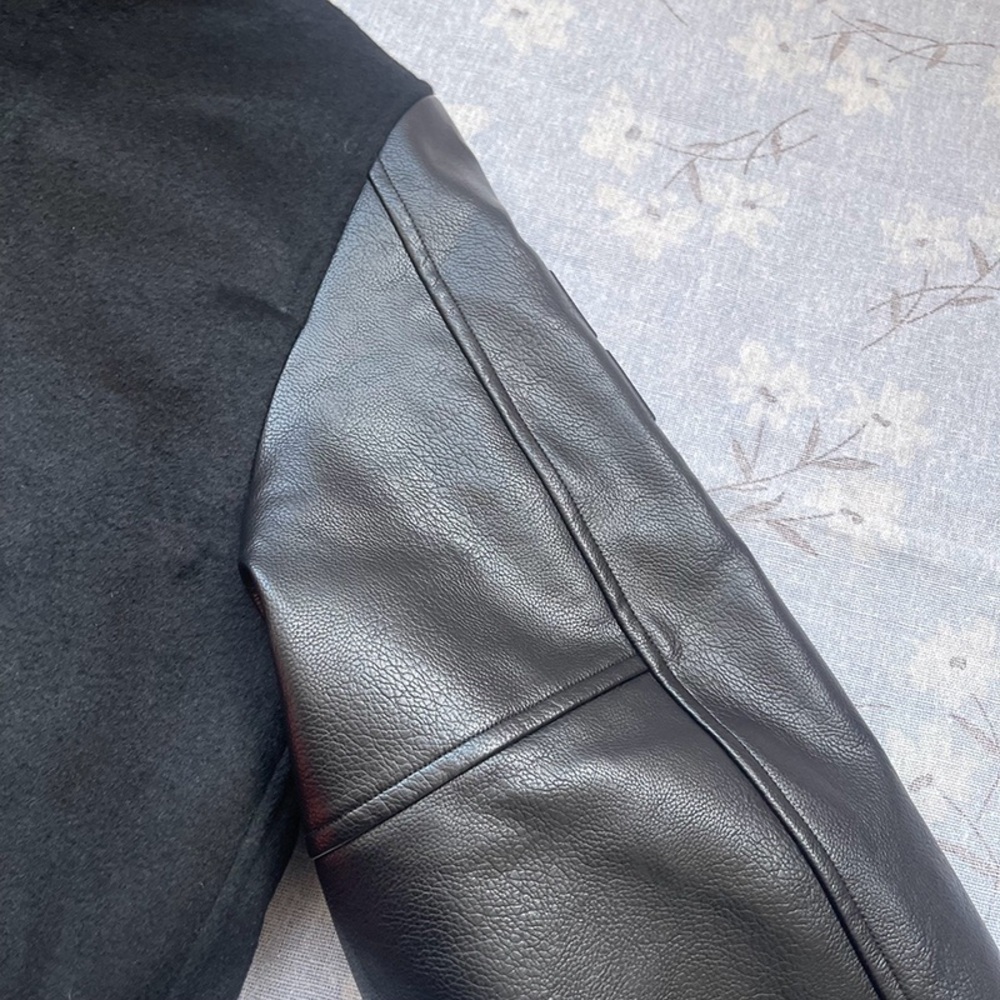 Givenchy Black Varsity Jacket with Leather Sleeves - Picture 11 of 12
